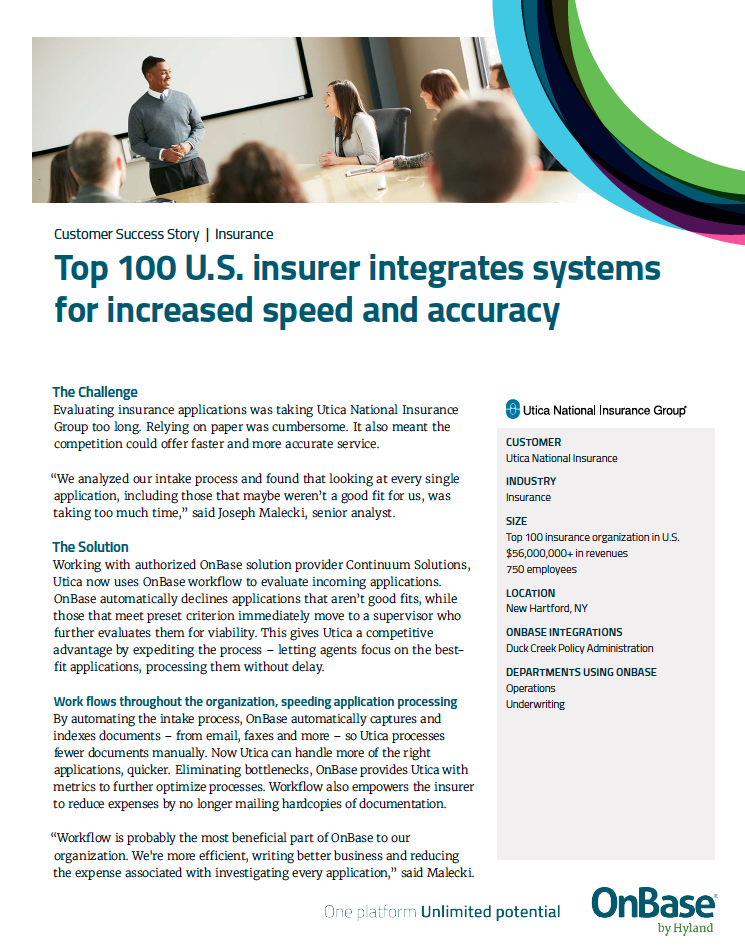 Utica National Customer Success Story Download